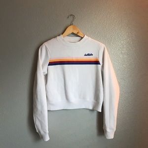 Hollister white sweatshirt